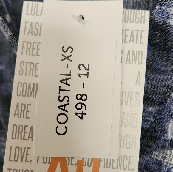 Lularoe Coastal, xs, NWT, beach coverup - Picture 2 of 2